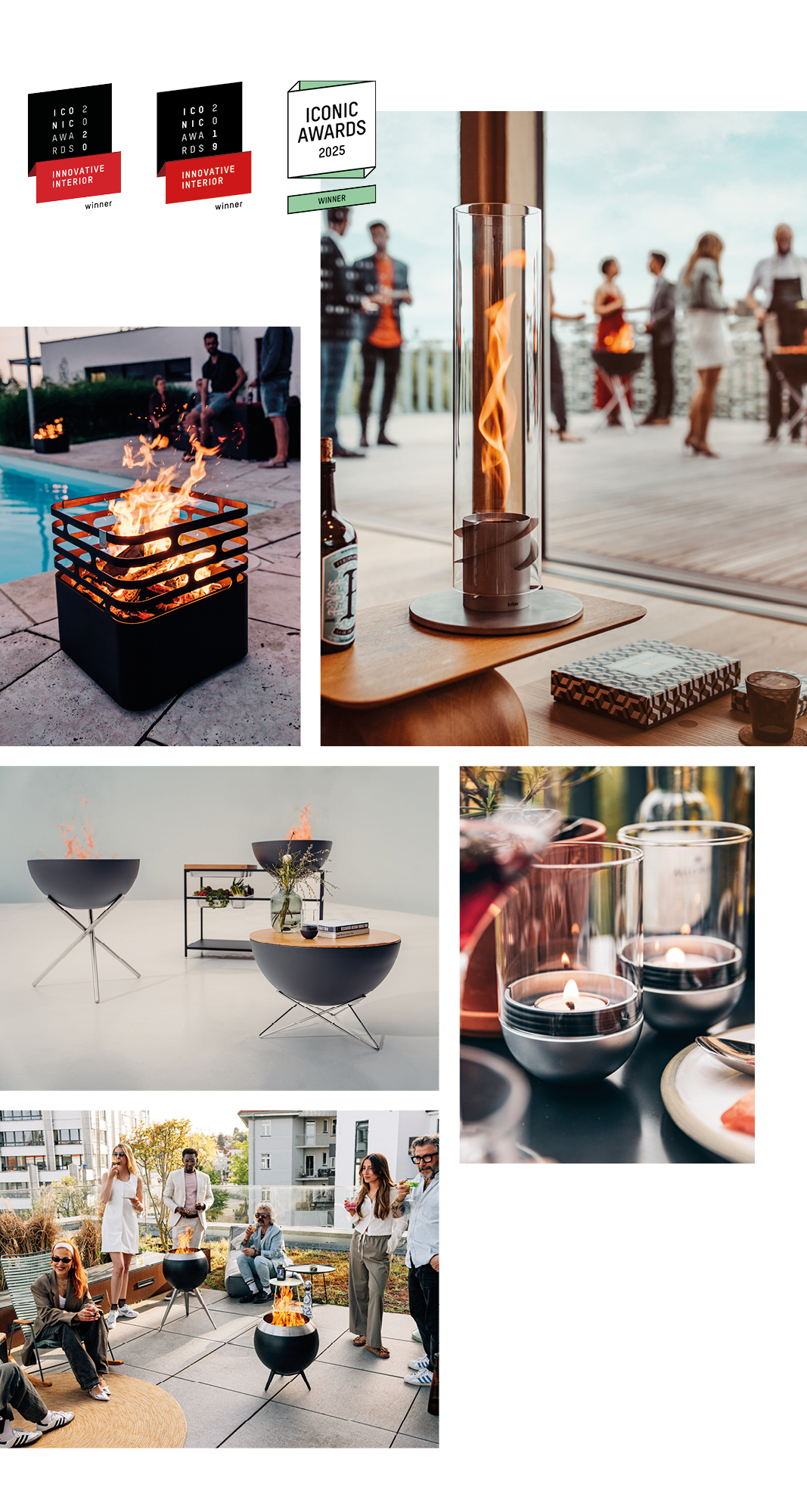 Un homme cuisine sur un gril avec un feu.