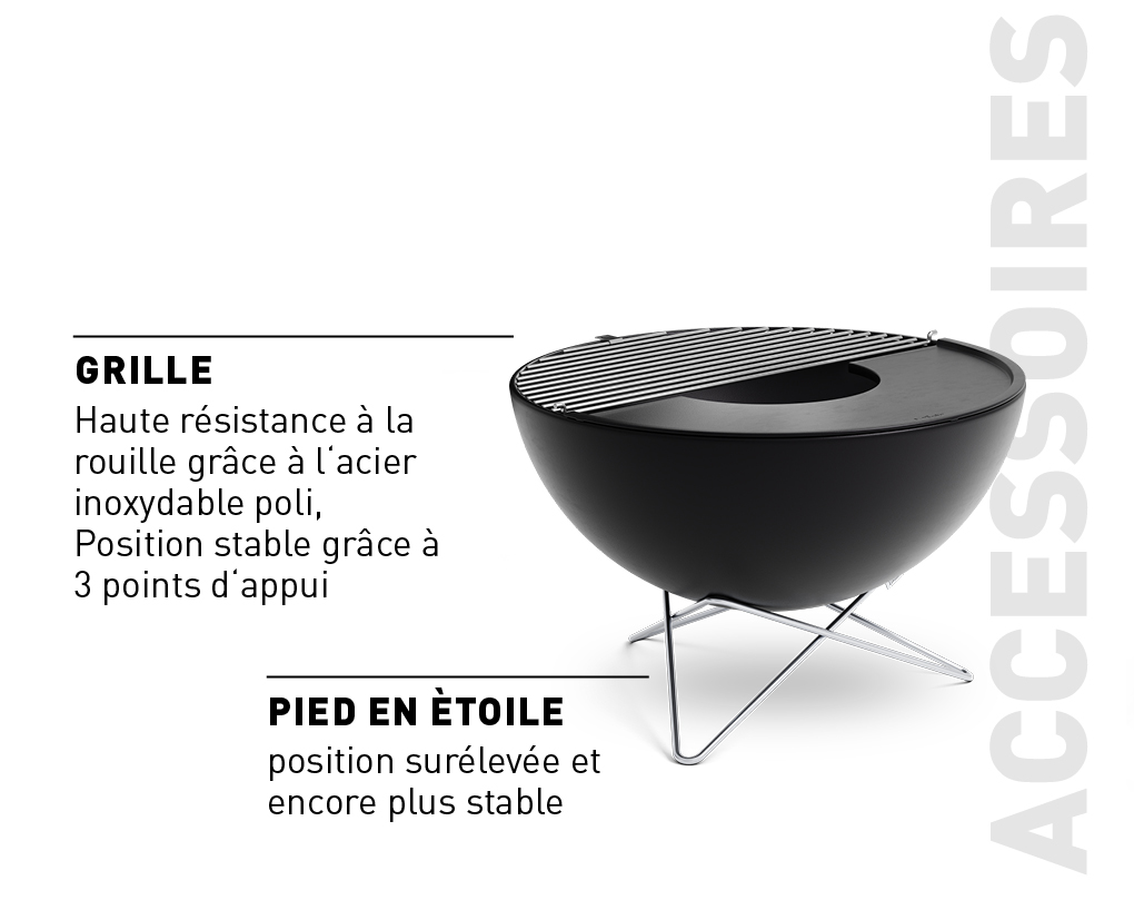 Une représentation d'un bol à feu avec des accessoires