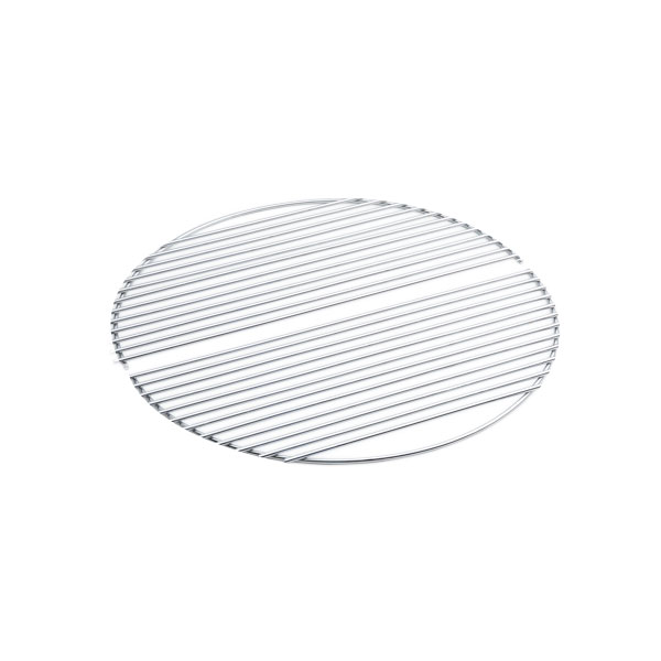 Hier ist ein runder Grillrost mit einem Gitter abgebildet, mit dem CONE Gitter.