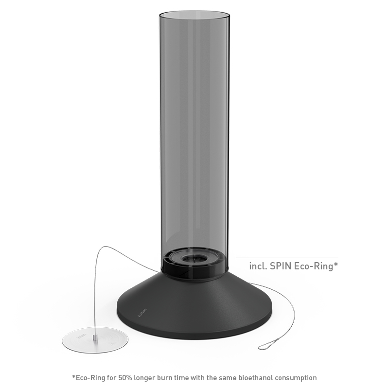 SPIN X 1500 Pedestal Fireplace all black SPIN X 1500 Pedestal Fireplace all black