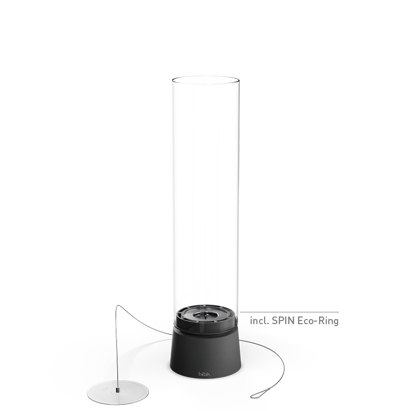 SPIN air 1200 Feu de table noir mat SPIN air 1200 Tischfeuer mattschwarz Studiobild