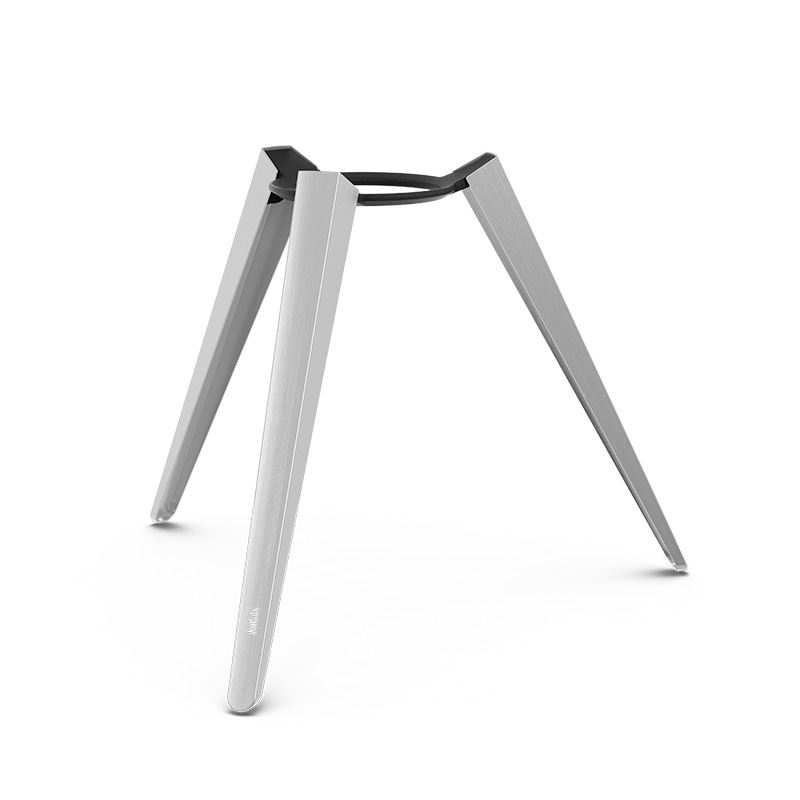 a tripod with silver metal legs, highlighted by the presence of the 00719 Moon 45 high stand