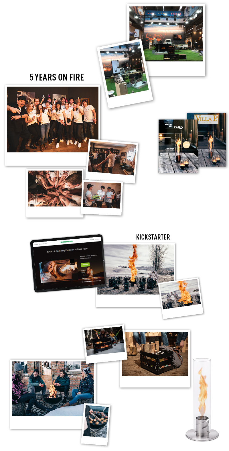 Un tas de différentes photos et textes sur un fond blanc.