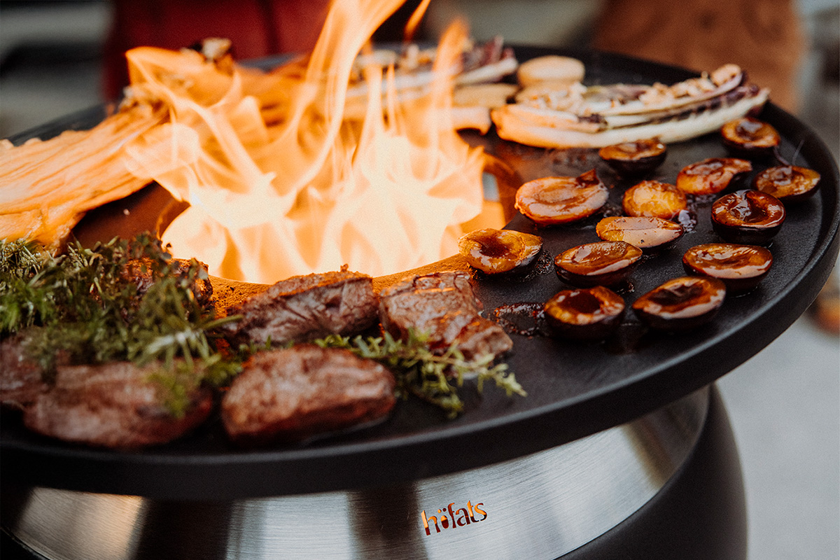 MOON 45 Plancha-Grillset hoch