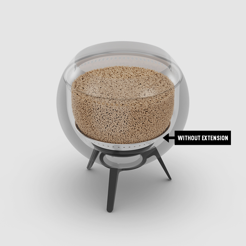 A Scematic showing the MOON 45 Ash tray extension