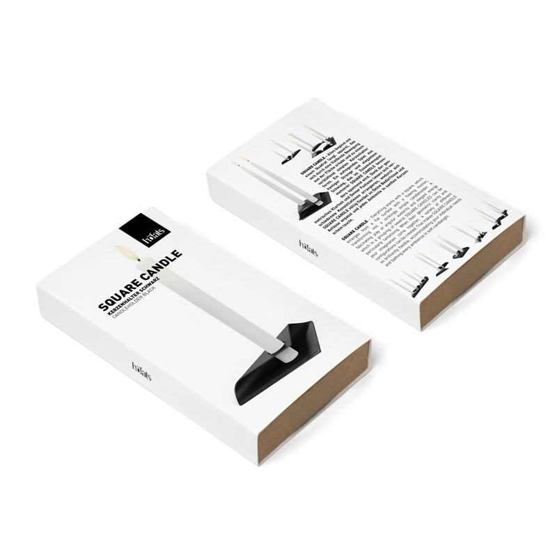 An inviting scene highlights the Square Candle Candleholder Packaging, blending effortlessly into its surroundings.