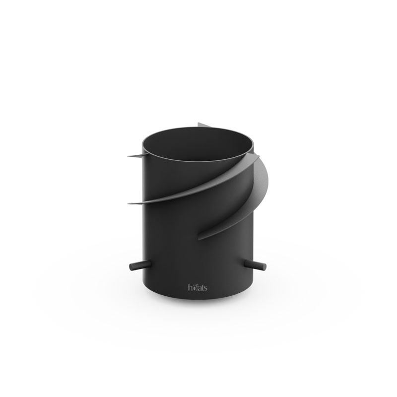 SPIN 1200 Corps hélice noir Scène montrant un corps d'aile noir avec un design incurvé, où le corps d'aile noir 00008 SPIN 1200 se distingue par son élégance pratique.
