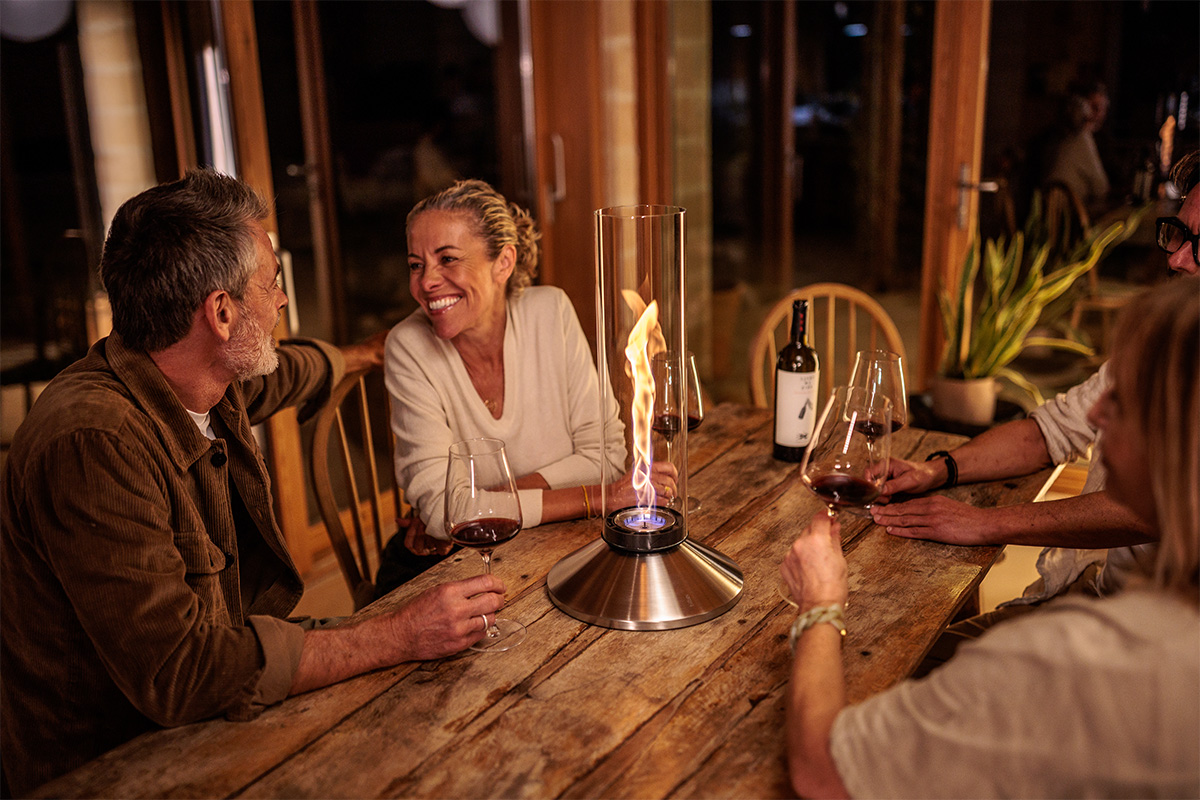 SPIN X 1200 Tabletop Fireplace silver SPIN X 1200 Tabletop Fireplace silver