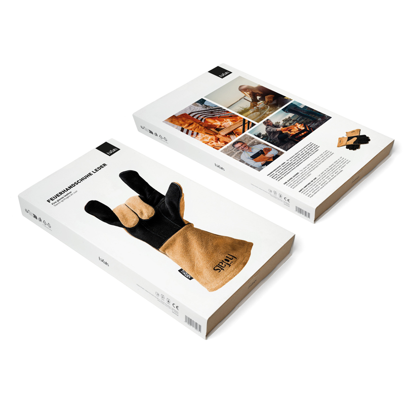 Stilvoll und zweckmäßig, fügt die Verpackung der TOOLS Handschuhe ein raffiniertes Element der Umgebung hinzu.
