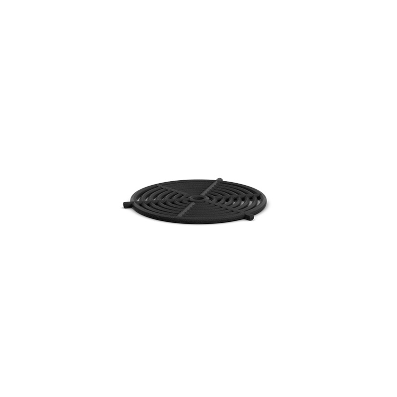 Ein schwarzes Stahlrost für den MOON 45 ist abgebildet. Das 00757 Moon 45 Fire Grillrost verbindet Design mit Funktionalität.