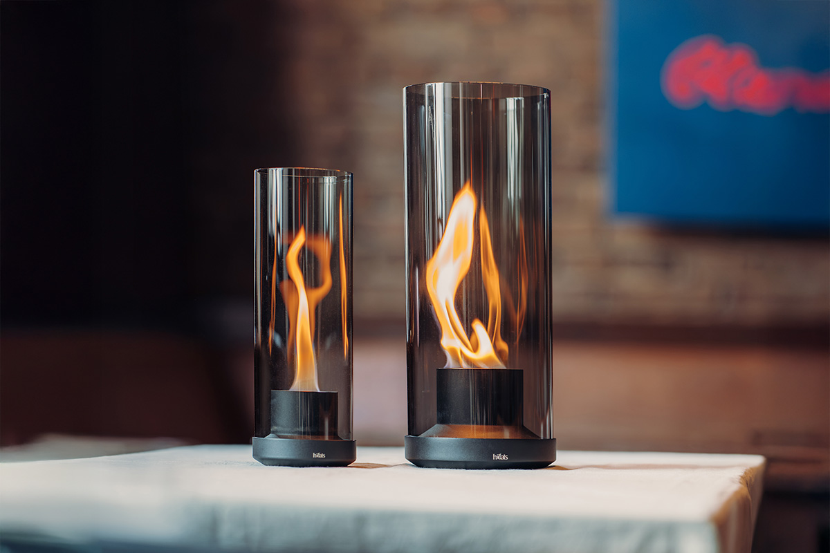 DANCE 900 Tabletop Fireplace all black DANCE all black atmo