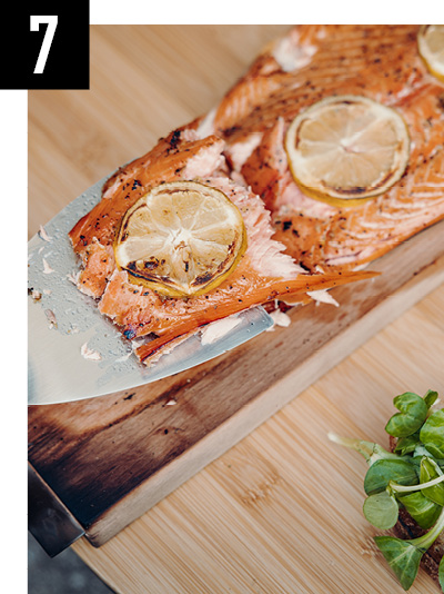 une Plancha à découper en bois