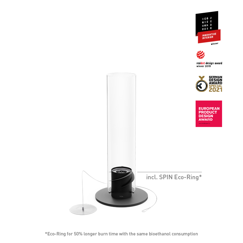 SPIN classic 900 Tabletop Fireplace black Illustrated is the glass stand is a great way to display your products, with the SPIN 900 Tabletop Fireplace black.