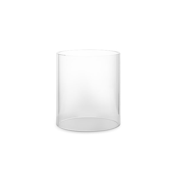 GRAVITY CANDLE Replacement Glass This image shows a clear glass vase on a white background, with the GRAVITY CANDLE Base.