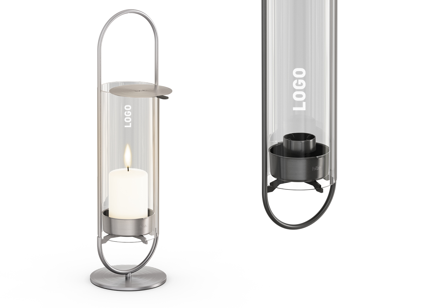 Exemples de personnalisation de produit avec la OVAL CANDLE