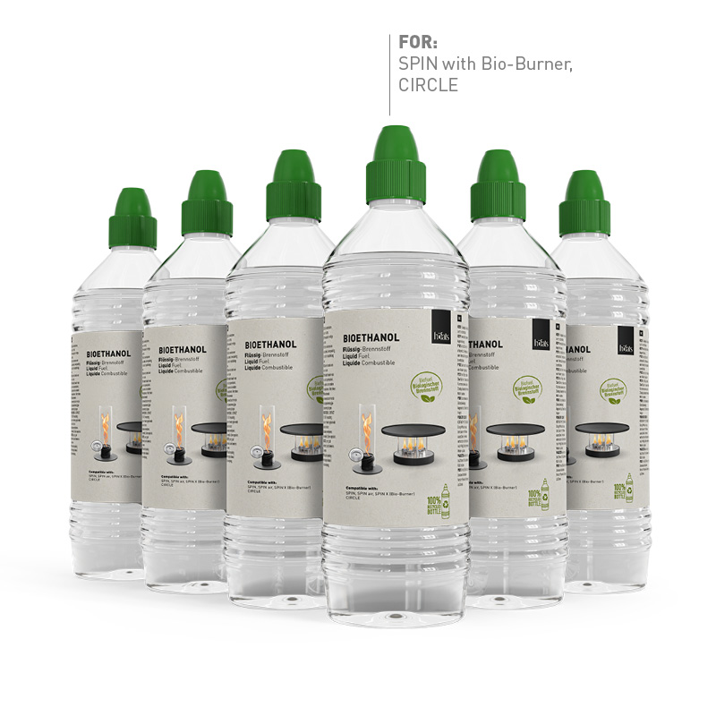 Bioethanol Liquid Fuel 1l Bottle | Six-Pack Bioethanol Liquid Fuel 1l Bottle | Six-Pack