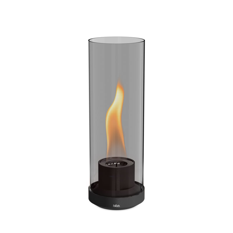 DANCE 1200 Tabletop Fireplace all black DANCE Tischfeuer all black Studiobild