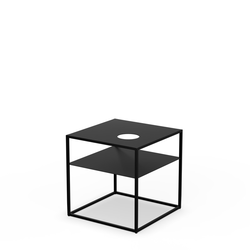 FIRE FRAME Table Lounge avec SPIN air 900 Encastrable FIRE FRAME Lounge Tisch Studiobild