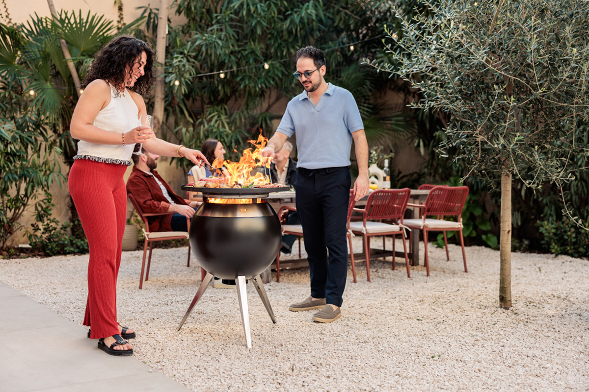 MOON 55 Set Plancha Grille haute