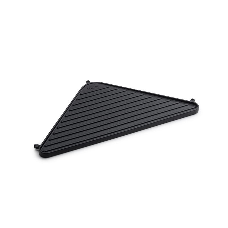 CUBE Plancha Dieses Bild zeigt ein schwarzes Kunststofftablett mit dem CUBE Plancha.