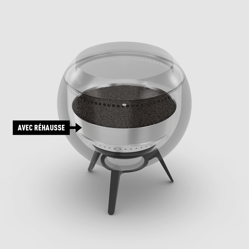 Un schéma montrant l'extension de cendrier MOON 45