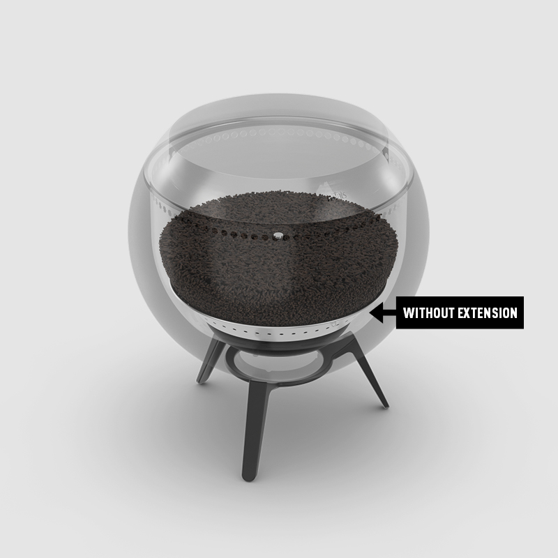 A Scematic showing the MOON 45 Ash tray extension