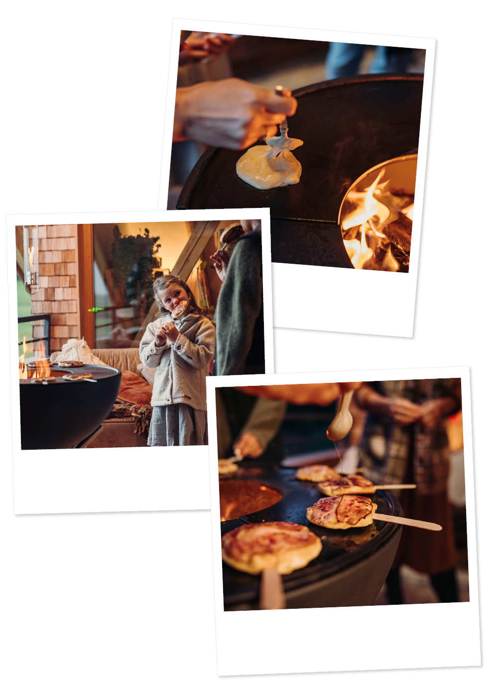 Une femme cuisine de la nourriture sur un grill