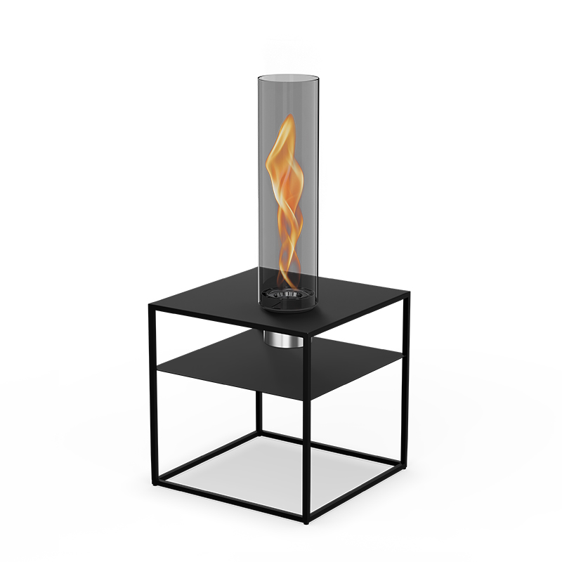 FIRE FRAME Table Lounge avec SPIN air 1200 Encastrable all black