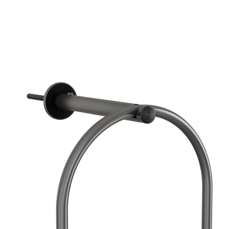 OVAL CANDLE Wall Mount black brushed The black metal handle of the 00285 OVAL CANDLE Wall Mount black