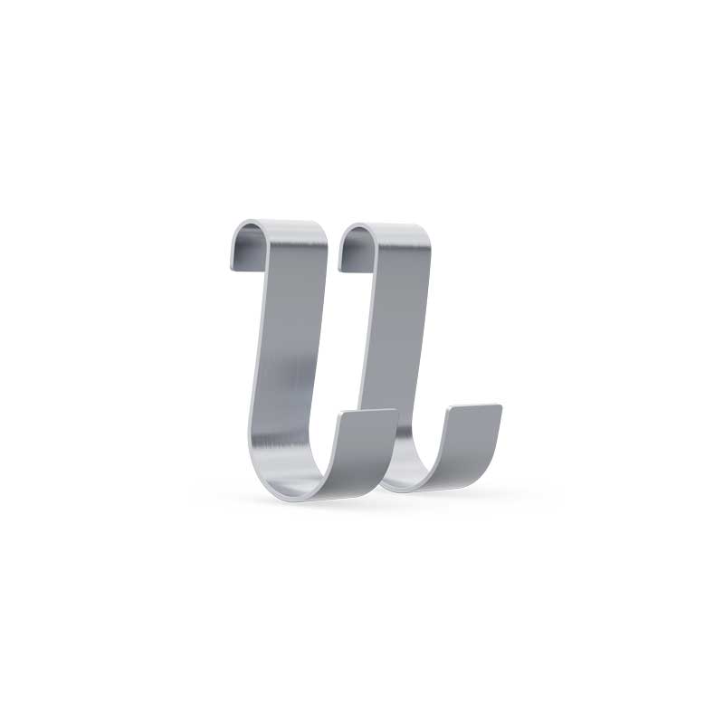 BOWL Hakenset Hier abgebildet ist der Personenring in Silber, mit dem BOWL-Haken.