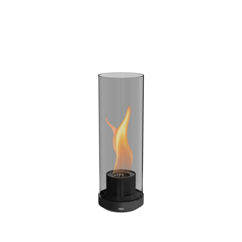 DANCE 900 Tabletop Fireplace all black DANCE Tischfeuer all black Studiobild