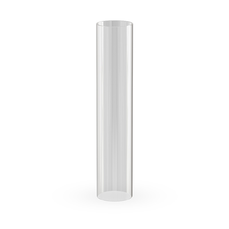 Eine Darstellung eines Glaszylinders mit weißem Hintergrund, der das 00287 Oval Candle 55 Glass Cylinder als zentrales und zweckmäßiges Element zeigt.