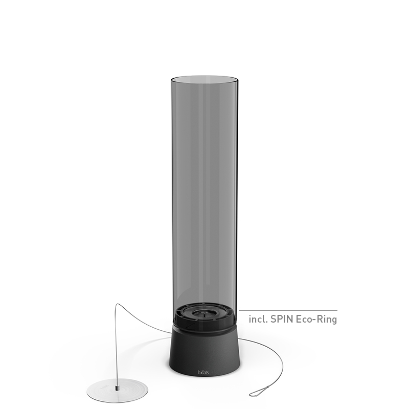 SPIN air 1200 all black Tischfeuer Studiobild