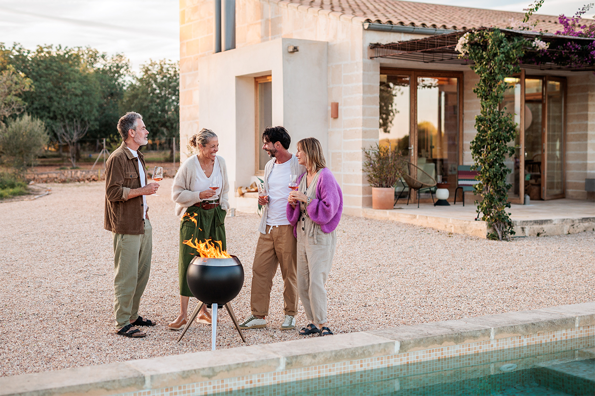 MOON 45 Brasero avec pied haut MOON 45 Brasero avec pied haut