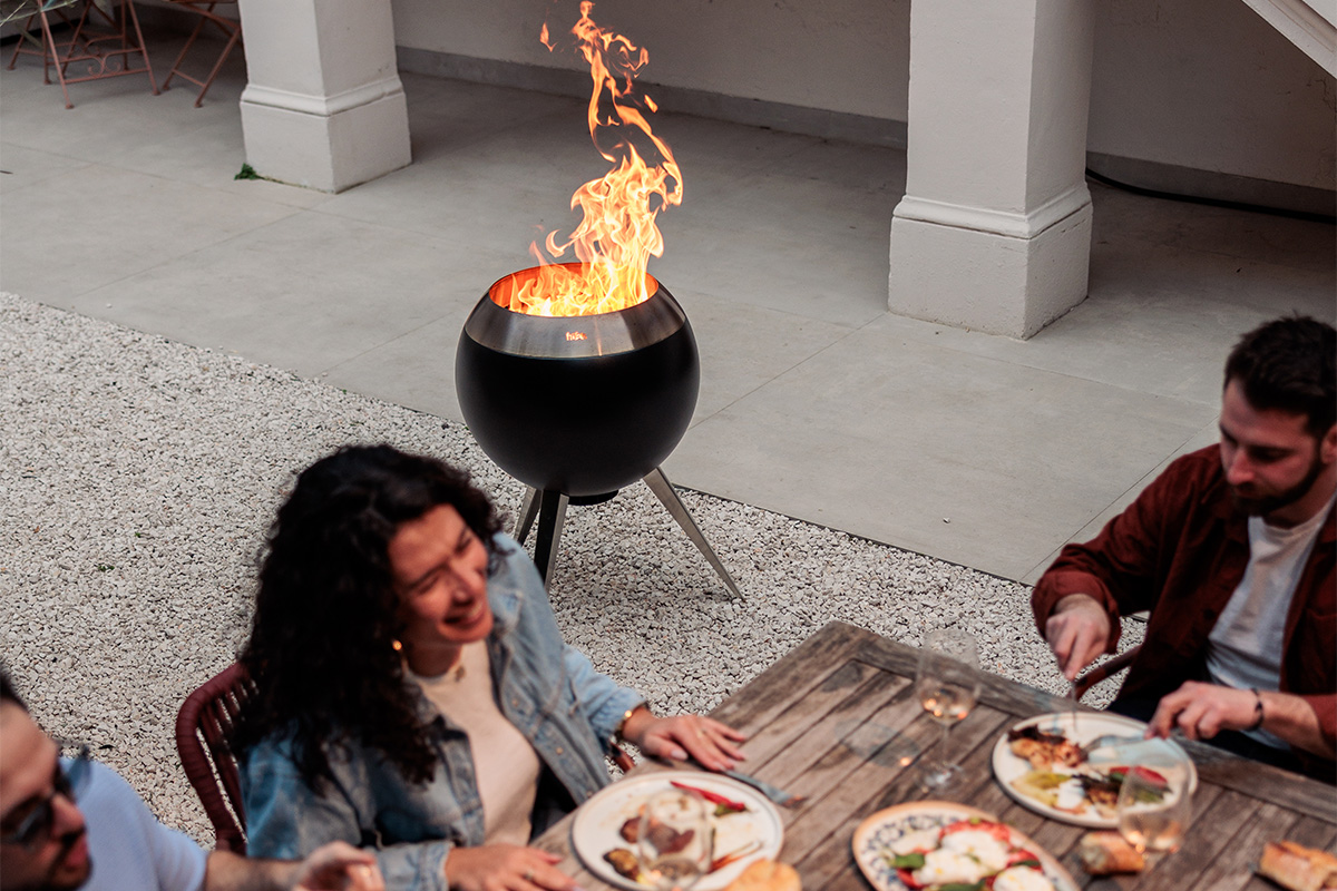 MOON 55 Brasero avec pied haut et bas MOON 55 Brasero avec pied haut et bas