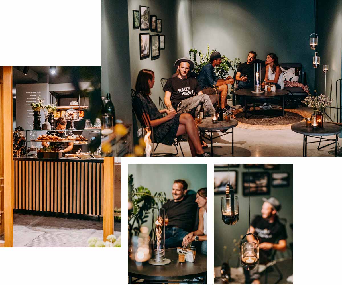 An image showing a collage of people sitting around a table in a coffee shop, with the discount total value of.