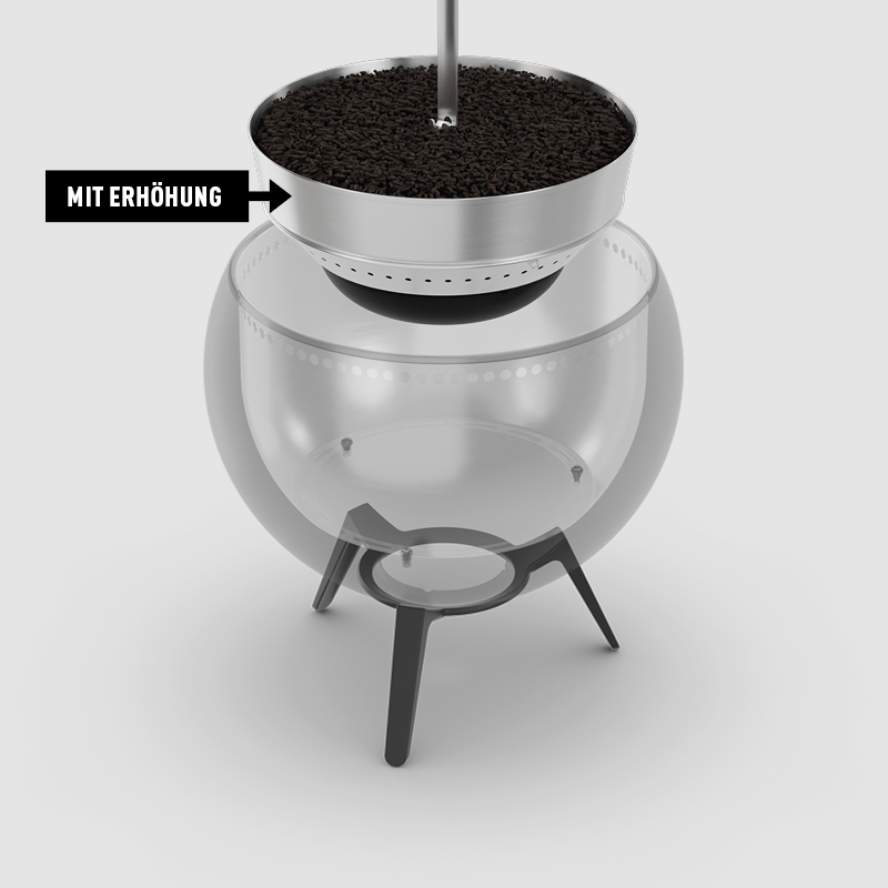 Eine schematische Darstellung der MOON 45 Aschenbecher-Erweiterung