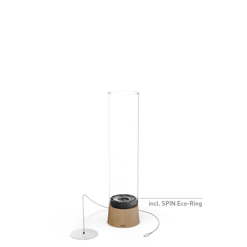 SPIN air 900 Tischfeuer Eiche Studiobild