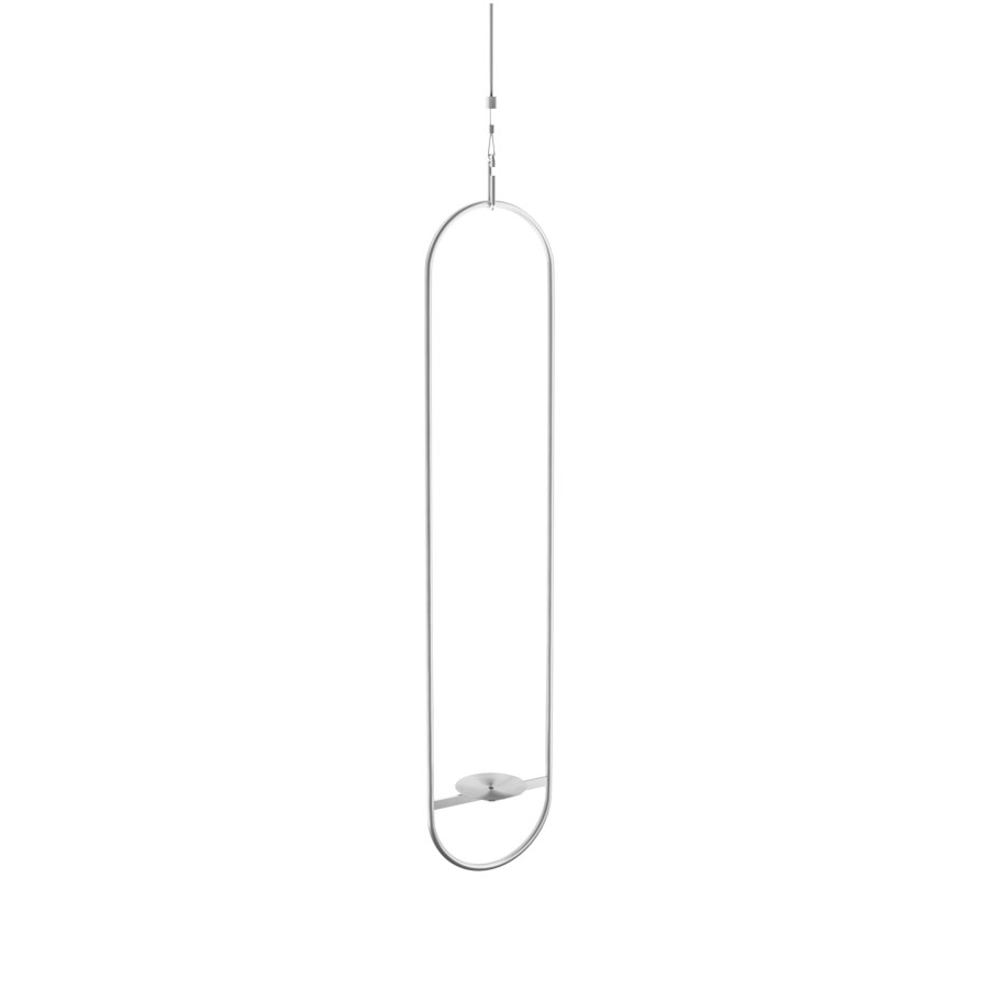 A light hanging from the ceiling, with the Spin 1200 Hanging Fire adding a functional and elegant touch to the scene.