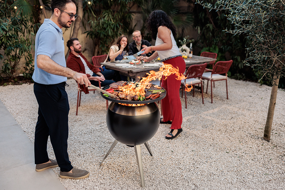 MOON 55 Set Plancha Grille haute