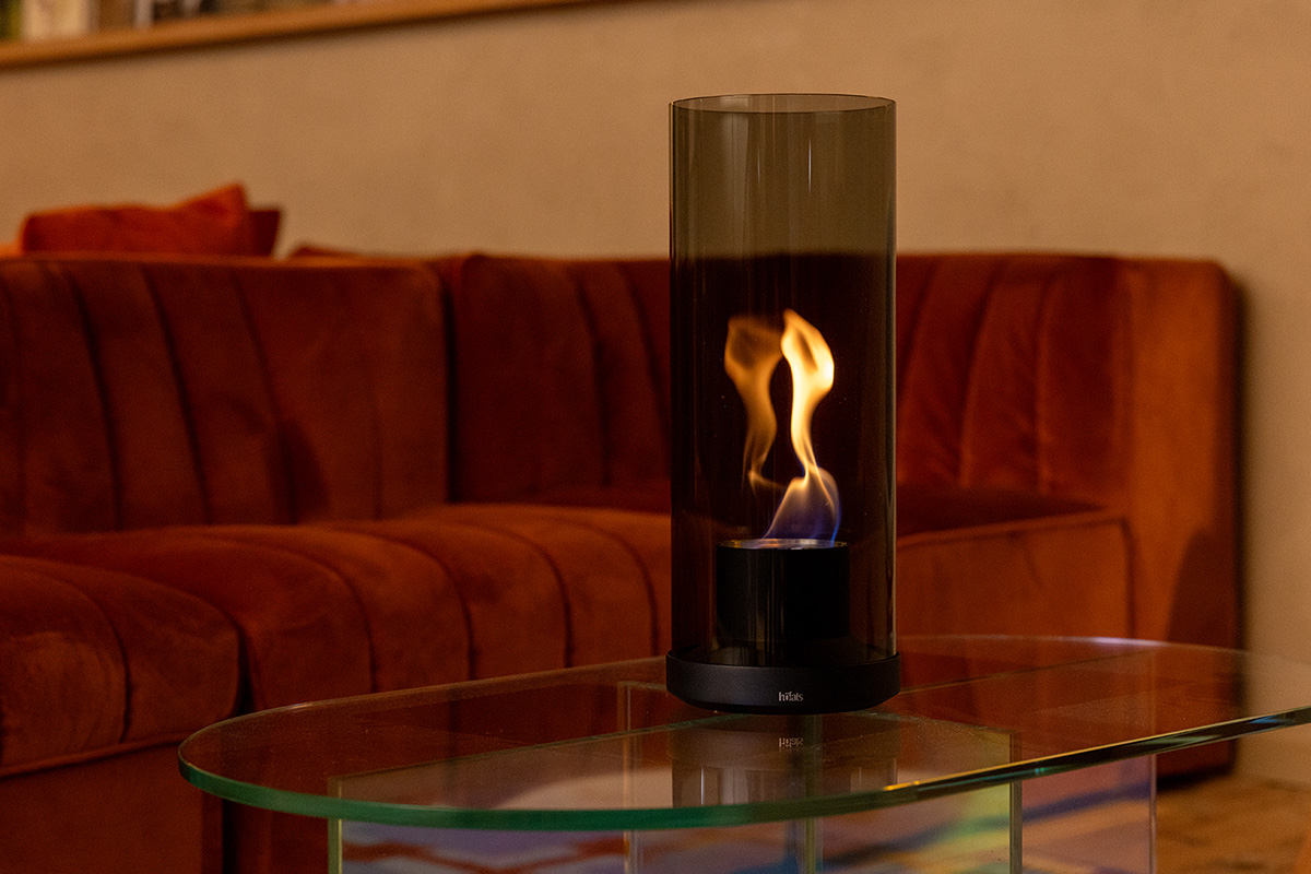 DANCE 1200 Tabletop Fireplace all black