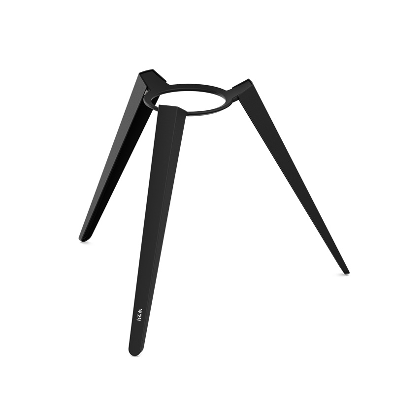 MOON 45 all black Pied haut Hoher Fuß der MOON in schwarz